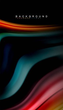 Sıvı vektör dalga arka plan renkleri karıştırma