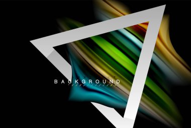 Sıvı sıvı metalik tarzı çizgi şeklinde Holografik dizayn renkleri