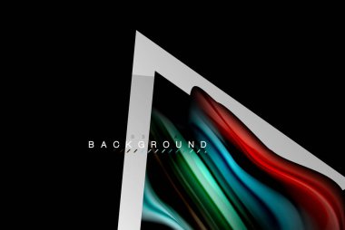 Sıvı sıvı metalik tarzı çizgi şeklinde Holografik dizayn renkleri