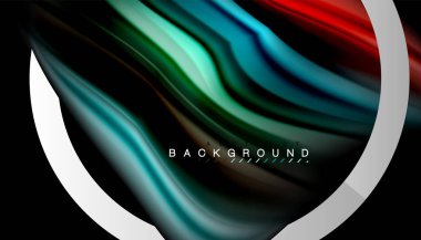 Sıvı sıvı metalik tarzı çizgi şeklinde Holografik dizayn renkleri