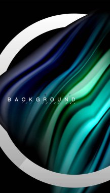 Sıvı sıvı metalik tarzı çizgi şeklinde Holografik dizayn renkleri