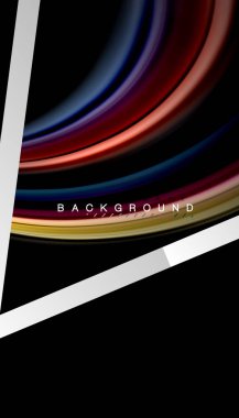 Sıvı sıvı metalik tarzı çizgi şeklinde Holografik dizayn renkleri