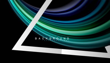 Sıvı sıvı metalik tarzı çizgi şeklinde Holografik dizayn renkleri