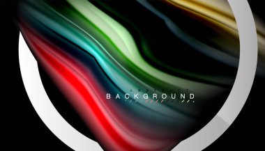 Sıvı sıvı metalik tarzı çizgi şeklinde Holografik dizayn renkleri