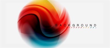 Girdap sıvısı akan renklerin hareket efekti, holografik soyut arkaplan