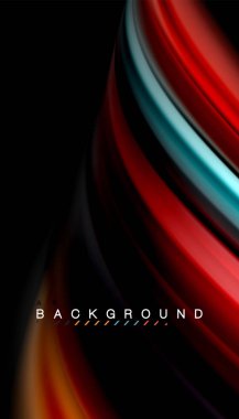 Sıvı vektör dalga arka plan renkleri karıştırma