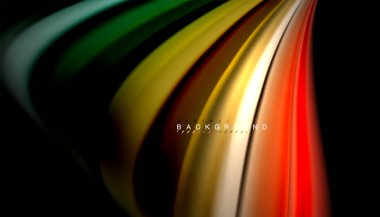 Sıvı vektör dalga arka plan renkleri karıştırma