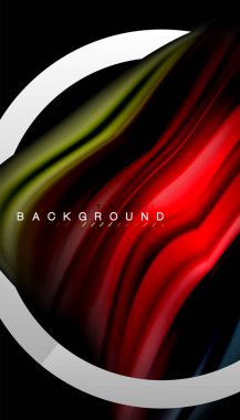 Sıvı sıvı metalik tarzı çizgi şeklinde Holografik dizayn renkleri