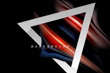 Sıvı sıvı metalik tarzı çizgi şeklinde Holografik dizayn renkleri