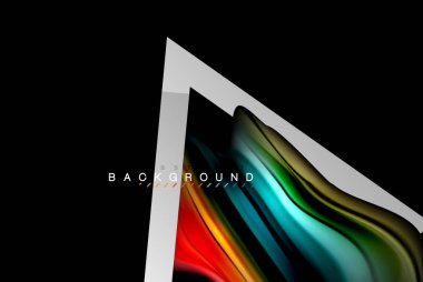 Sıvı sıvı metalik tarzı çizgi şeklinde Holografik dizayn renkleri