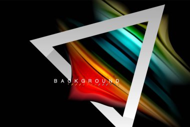 Sıvı sıvı metalik tarzı çizgi şeklinde Holografik dizayn renkleri