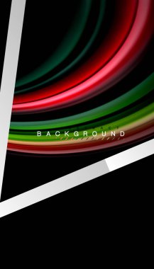 Sıvı sıvı metalik tarzı çizgi şeklinde Holografik dizayn renkleri