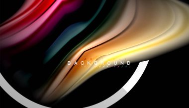 Sıvı sıvı metalik tarzı çizgi şeklinde Holografik dizayn renkleri