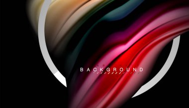 Sıvı sıvı metalik tarzı çizgi şeklinde Holografik dizayn renkleri