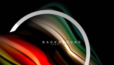 Sıvı sıvı metalik tarzı çizgi şeklinde Holografik dizayn renkleri