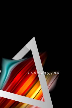 Sıvı sıvı metalik tarzı çizgi şeklinde Holografik dizayn renkleri