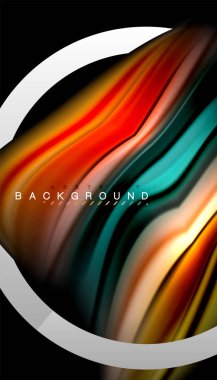 Sıvı sıvı metalik tarzı çizgi şeklinde Holografik dizayn renkleri