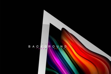 Sıvı sıvı metalik tarzı çizgi şeklinde Holografik dizayn renkleri