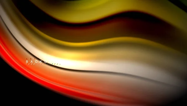 Mezcla de fluidos colores, vector de onda fondo abstracto — Vector de stock