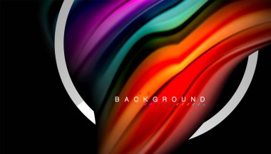 Sıvı sıvı metalik tarzı çizgi şeklinde Holografik dizayn renkleri