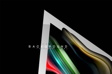 Sıvı sıvı metalik tarzı çizgi şeklinde Holografik dizayn renkleri