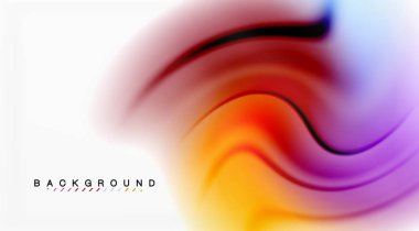 Girdap sıvısı akan renklerin hareket efekti, holografik soyut arkaplan