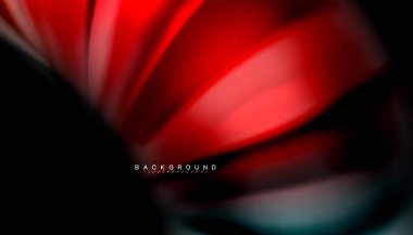 Siyah arkaplanda soyut dalga çizgileri sıvı gökkuşağı stili renk çizgileri