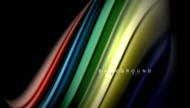 Sıvı vektör dalga arka plan renkleri karıştırma