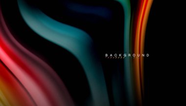 Sıvı vektör dalga arka plan renkleri karıştırma