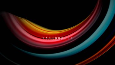 Sıvı vektör dalga arka plan renkleri karıştırma