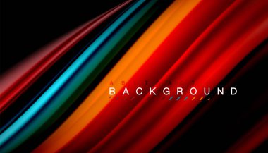 Sıvı vektör dalga arka plan renkleri karıştırma