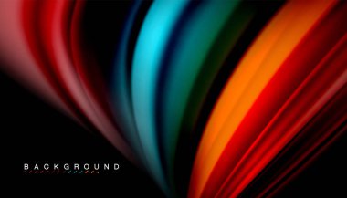 Sıvı vektör dalga arka plan renkleri karıştırma