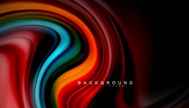 Sıvı vektör dalga arka plan renkleri karıştırma