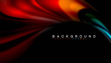 Sıvı vektör dalga arka plan renkleri karıştırma