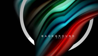 Sıvı sıvı metalik tarzı çizgi şeklinde Holografik dizayn renkleri