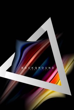 Sıvı sıvı metalik tarzı çizgi şeklinde Holografik dizayn renkleri