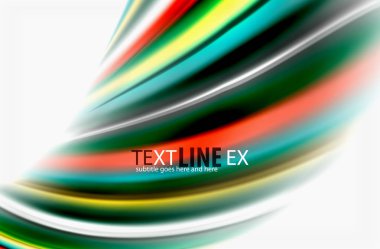 Gökkuşağı rengi dalgalar, bulanık vektör arka plan