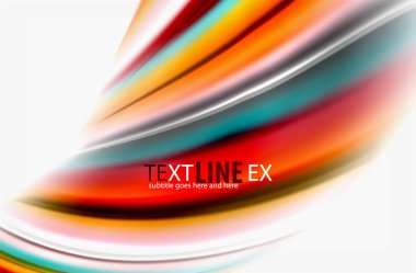 Gökkuşağı rengi dalgalar, bulanık vektör arka plan