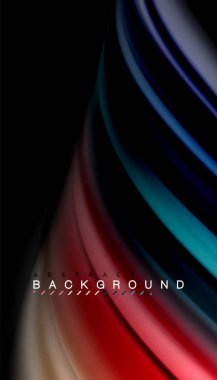 Sıvı vektör dalga arka plan renkleri karıştırma