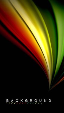 Sıvı vektör dalga arka plan renkleri karıştırma