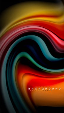 Sıvı vektör dalga arka plan renkleri karıştırma