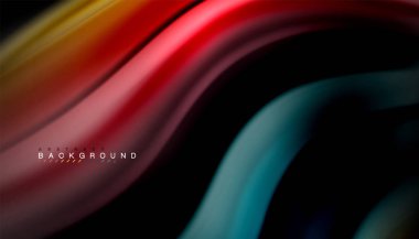 Sıvı vektör dalga arka plan renkleri karıştırma