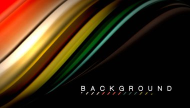 Sıvı vektör dalga arka plan renkleri karıştırma