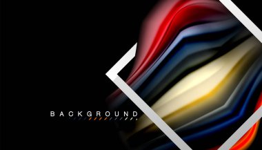 Sıvı sıvı metalik tarzı çizgi şeklinde Holografik dizayn renkleri