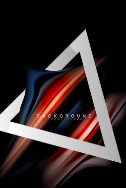 Sıvı sıvı metalik tarzı çizgi şeklinde Holografik dizayn renkleri