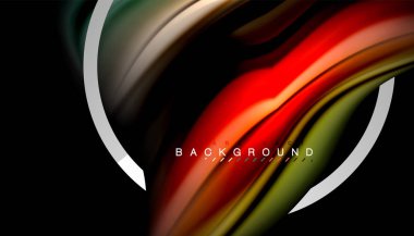 Sıvı sıvı metalik tarzı çizgi şeklinde Holografik dizayn renkleri