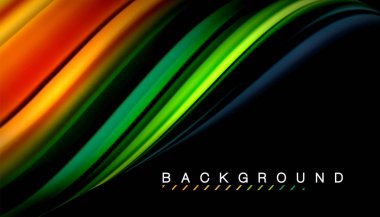 Sıvı vektör dalga arka plan renkleri karıştırma