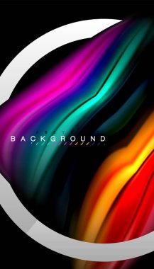 Sıvı sıvı metalik tarzı çizgi şeklinde Holografik dizayn renkleri