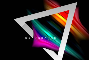 Sıvı sıvı metalik tarzı çizgi şeklinde Holografik dizayn renkleri