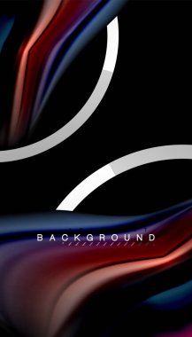 Sıvı sıvı metalik tarzı çizgi şeklinde Holografik dizayn renkleri